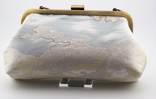 Vintage obi clutch - cloudy sky